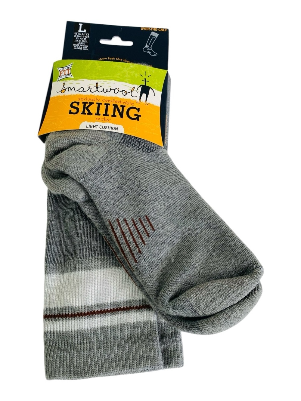 Smartwool Light Cushion Sking Smart Fit System Socks M9-11.5 W10-12.5